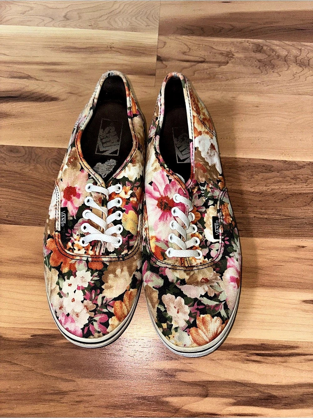 Vans Authentic Vintage Y2K Floral Sneakers 🌸💗🧡